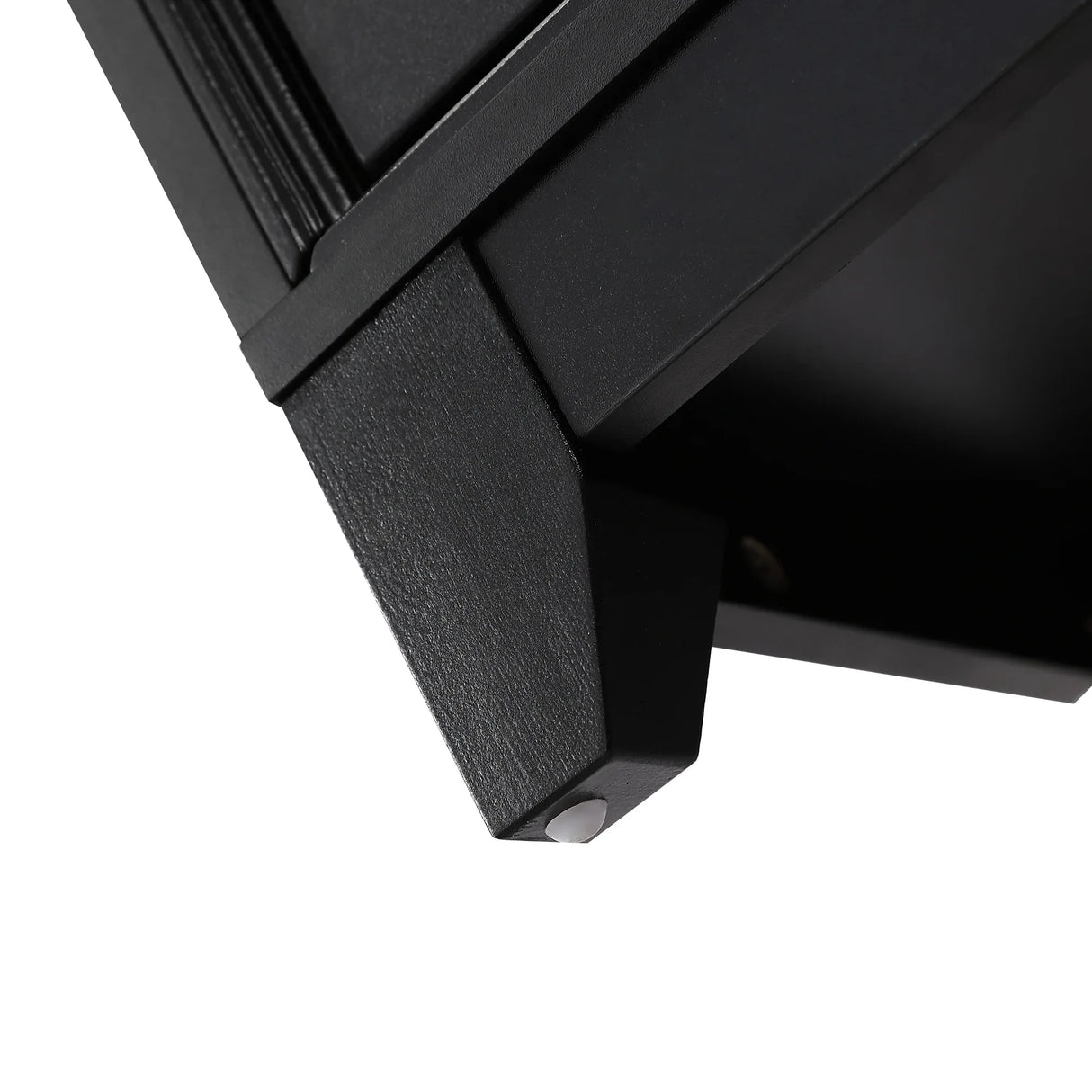 Modern Black Particle Board MDF TV Stand Cabinet - Omega Lifestyles