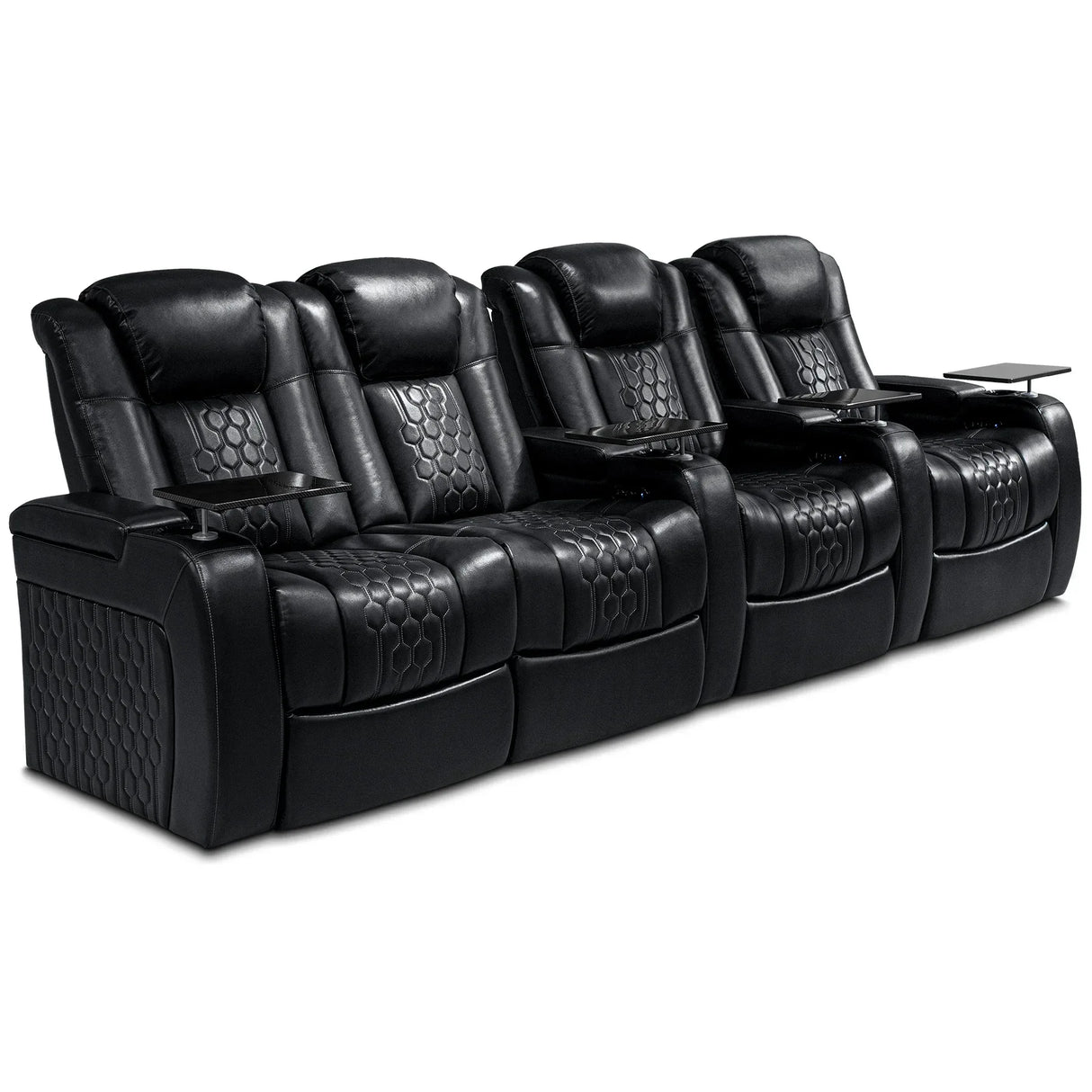 Top-Grain Nappa Leather Power Recliner With Adjustable Features - Omega Lifestyles