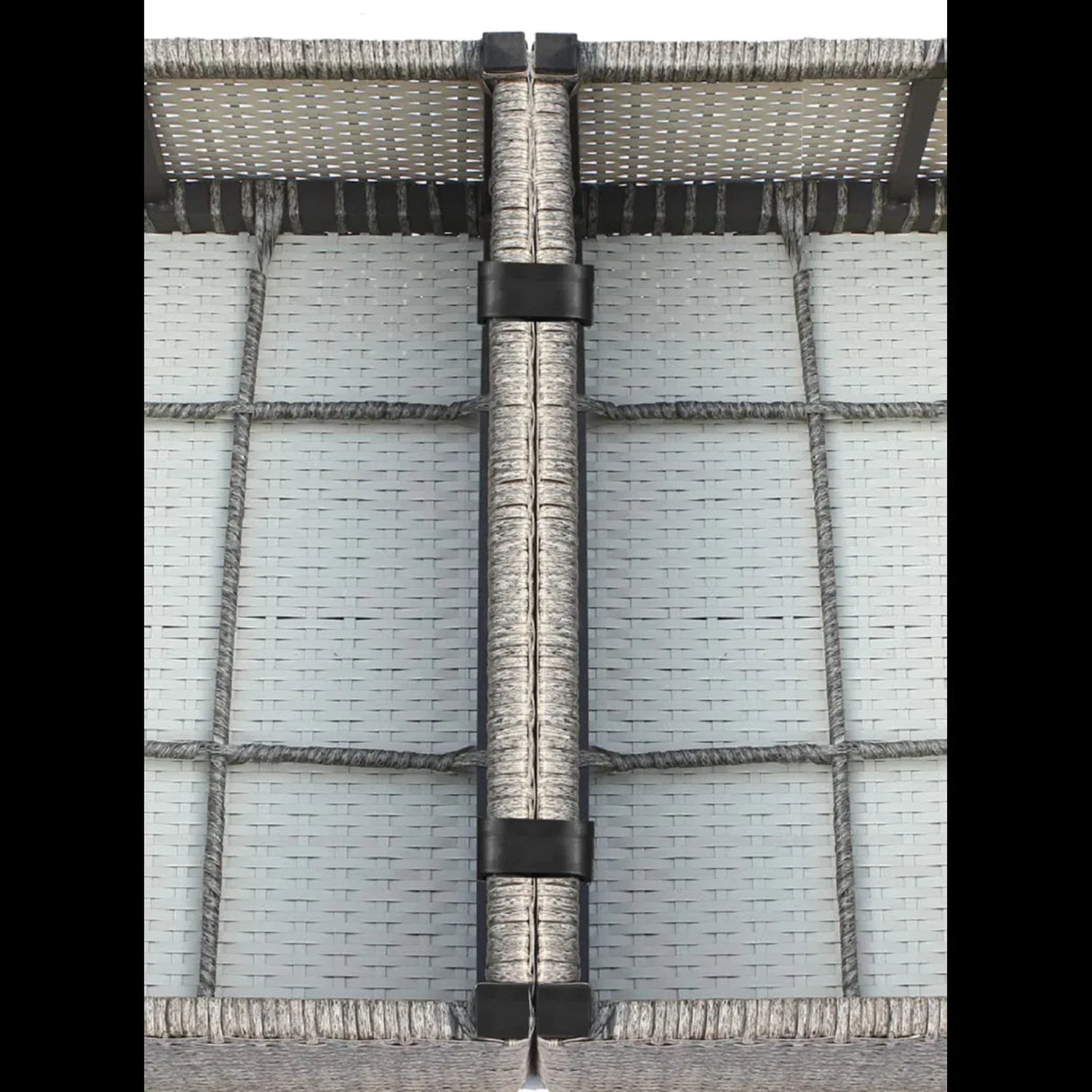 Outdoor Gray HDPE Wicker 9-Piece Seating Group With Cushions - Omega Lifestyles