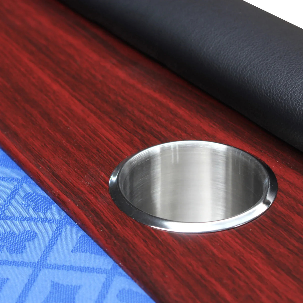 Modern Foldable Poker Table With Wooden Racetrack - Omega Lifestyles