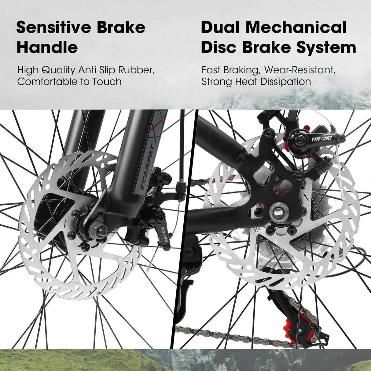 27.5-Inch Durable Carbon Steel Frame Mountain Bike - Omega Lifestyles