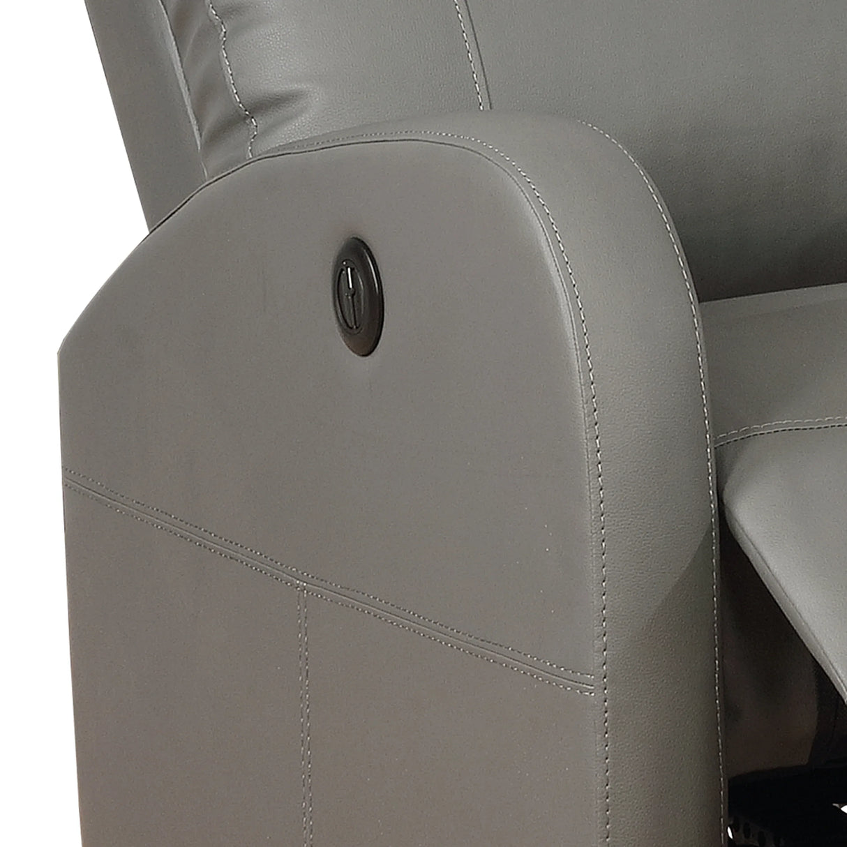 Electric Power Recliner Chair With USB Charging And Leather Upholstery - Omega Lifestyles