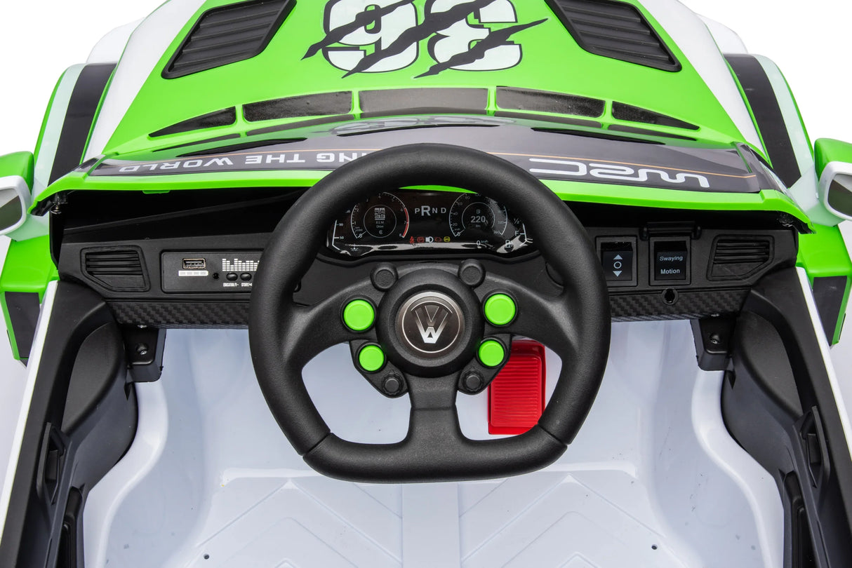 Kids Ride On Car With Bluetooth Remote Control and Lights - Omega Lifestyles