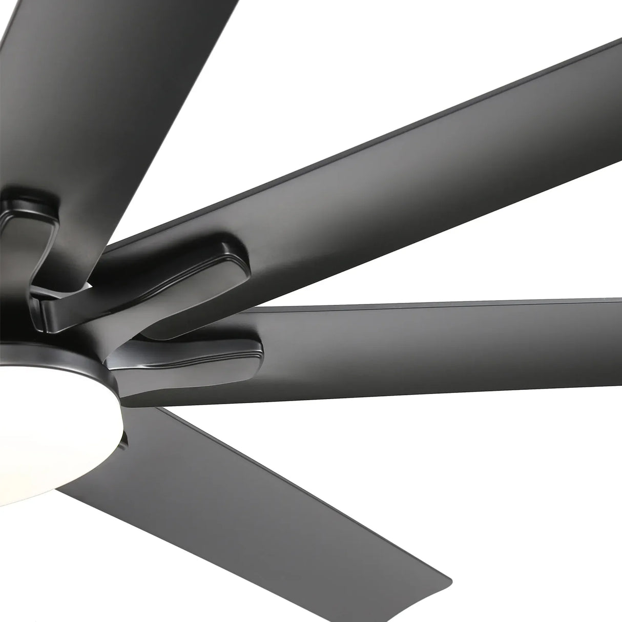 66-Inch Matte Black Smart Reversible DC Motor Ceiling Fan - Omega Lifestyles
