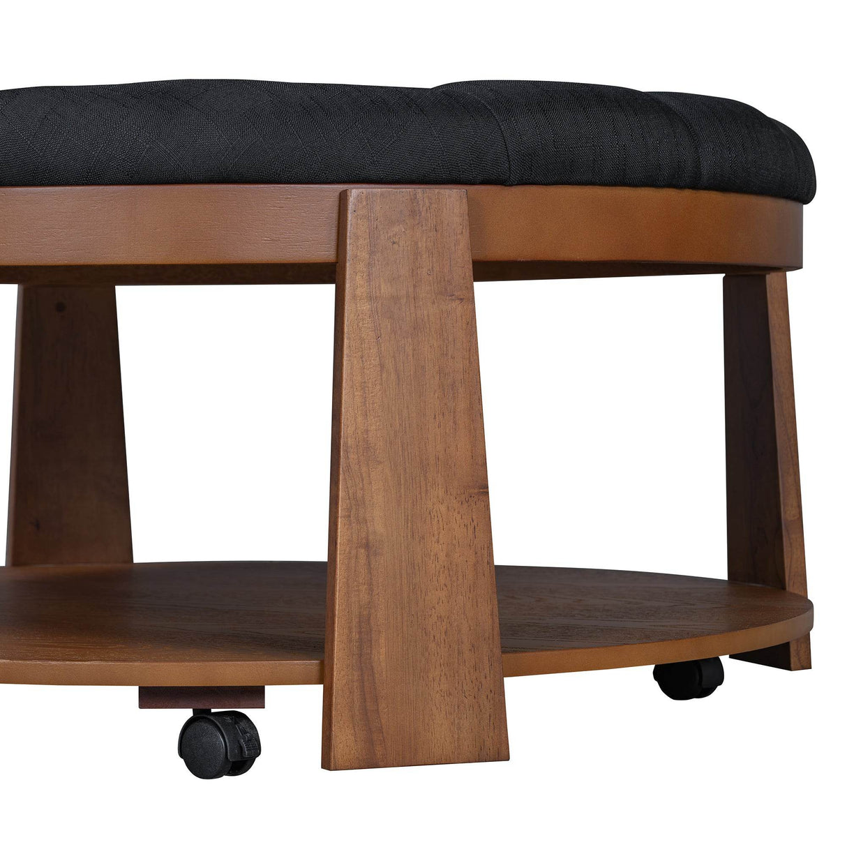 Modern Large Round Upholstered Ottoman Coffee Table - Sleep Galleria