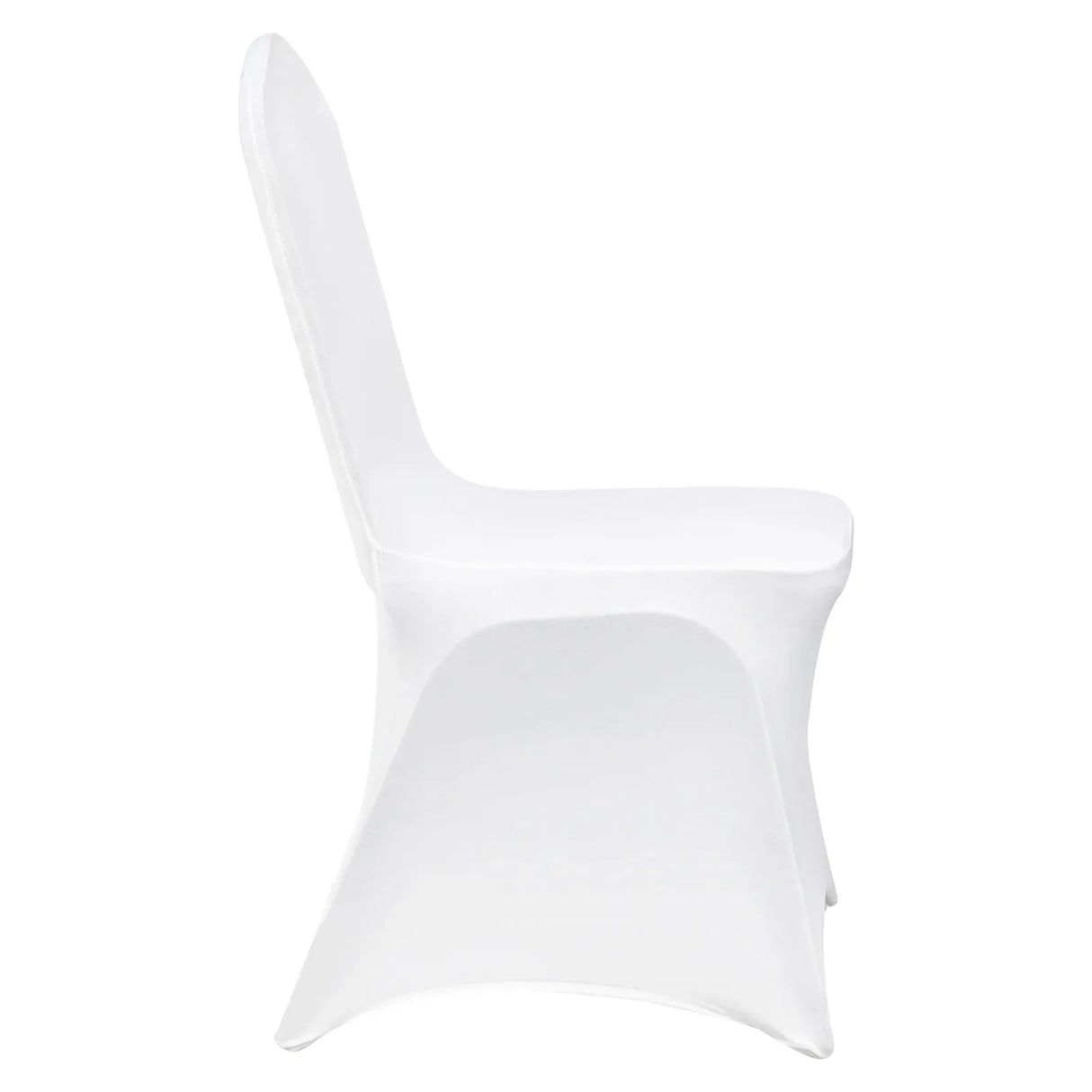 Stretch Spandex Universal White Folding Chair Covers 150PCS Pack - Omega Lifestyles