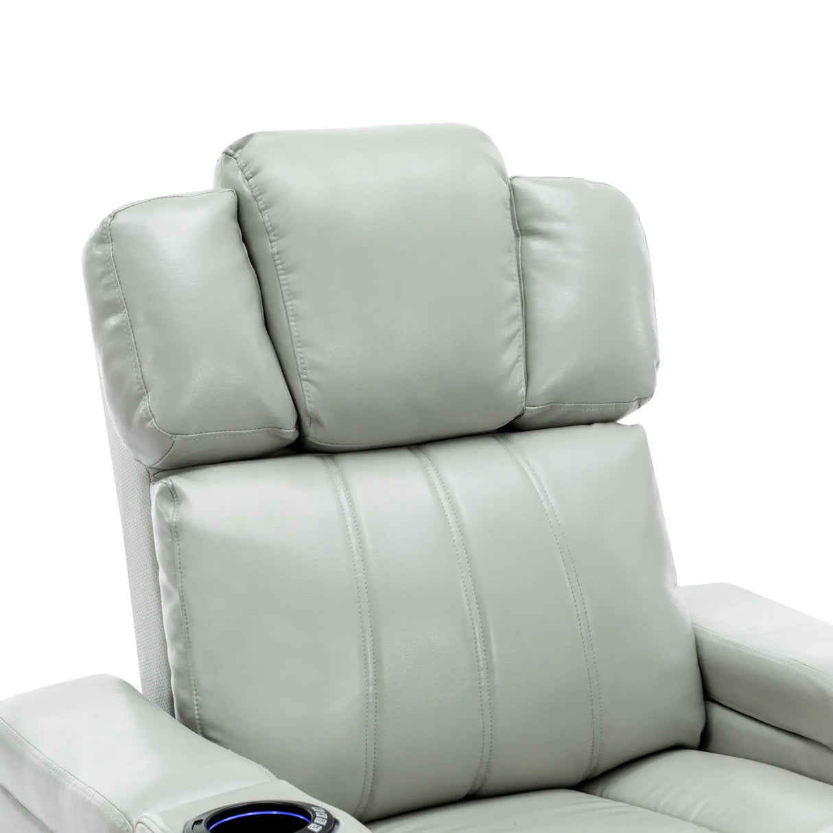 Modern PU Leather Power Recliner Chair With Bluetooth Speaker - Omega Lifestyles