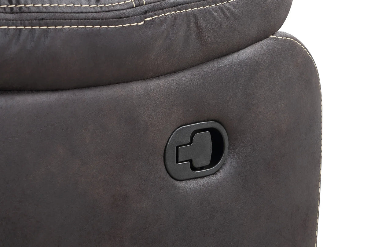 Gray Fabric Swivel Gliding Recliner Chair - Omega Lifestyles