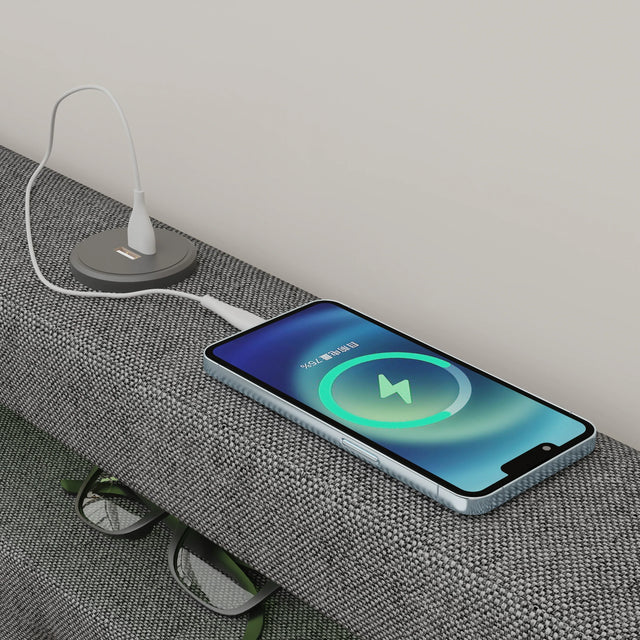 Twin Upholstered Bed Frame With Storage Drawers And USB Charging - Omega Lifestyles