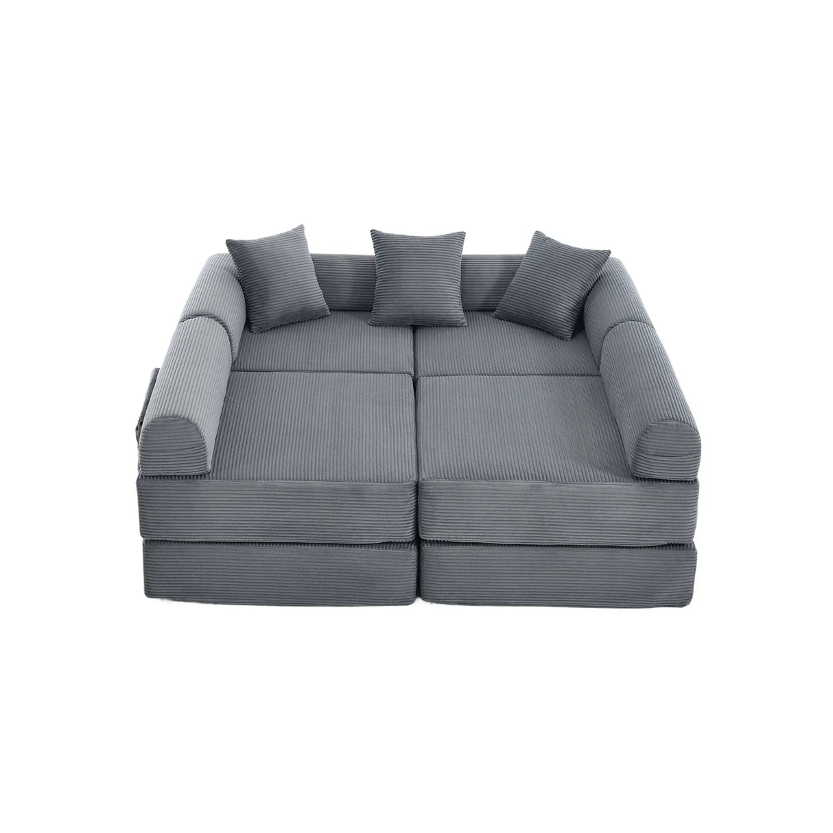 Convertible Corduroy Memory Foam Folding Sofa Bed - Omega Lifestyles
