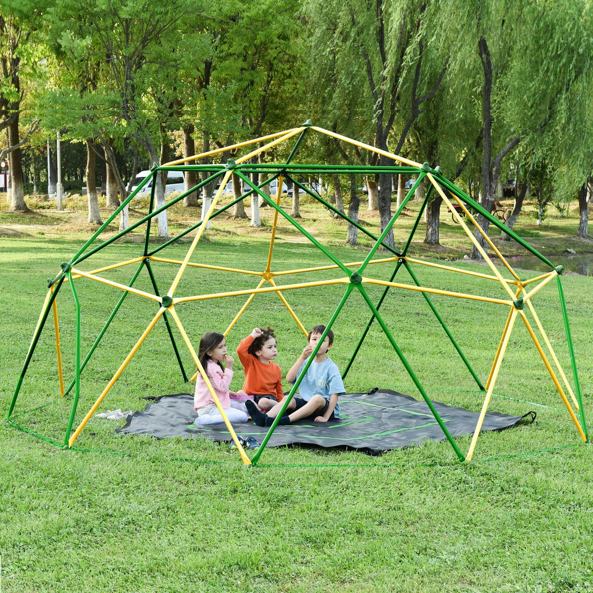 13-Foot Rust Resistant Metal Kids Outdoor Climbing Dome - Omega Lifestyles
