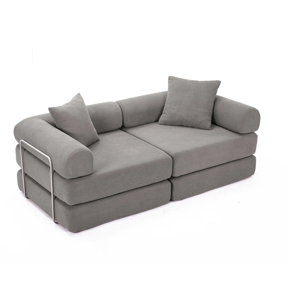 Modular Corduroy Folding Convertible Sofa Bed - Omega Lifestyles
