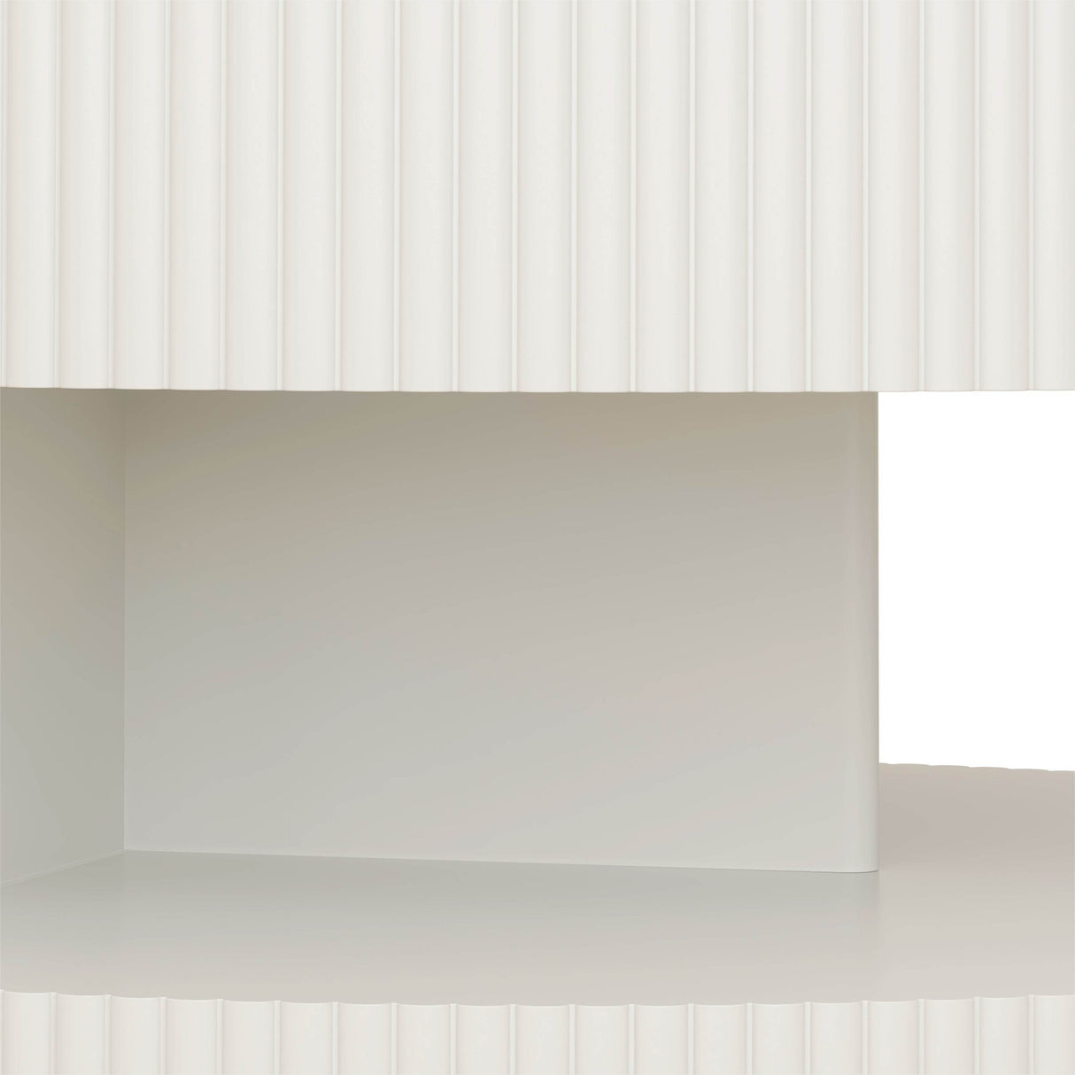 31.5-Inch Round White MDF Coffee Table With Storage - Sleep Galleria