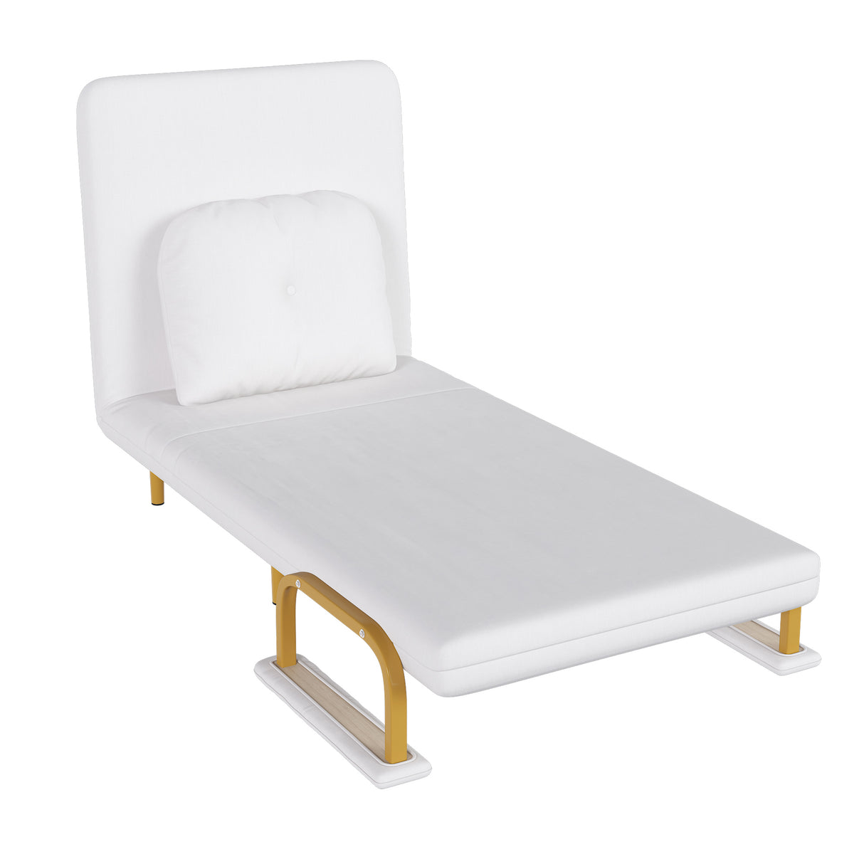 Convertible Folding Sofa Bed With Adjustable Backrest And Pillow