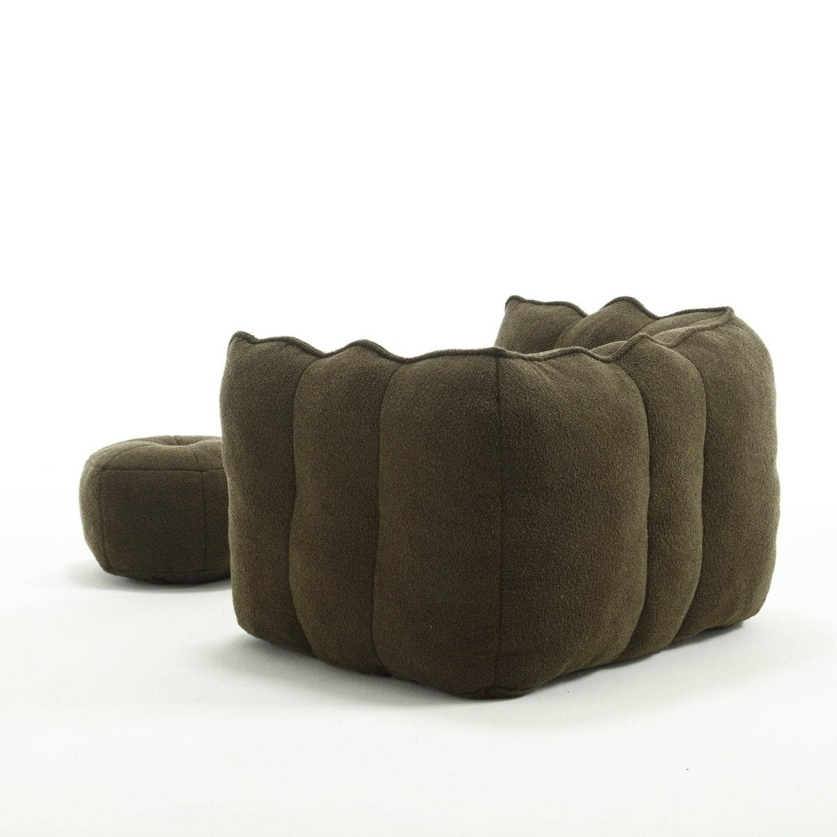 Soft Chenille Bean Bag Chair with Foam - Sleep Galleria
