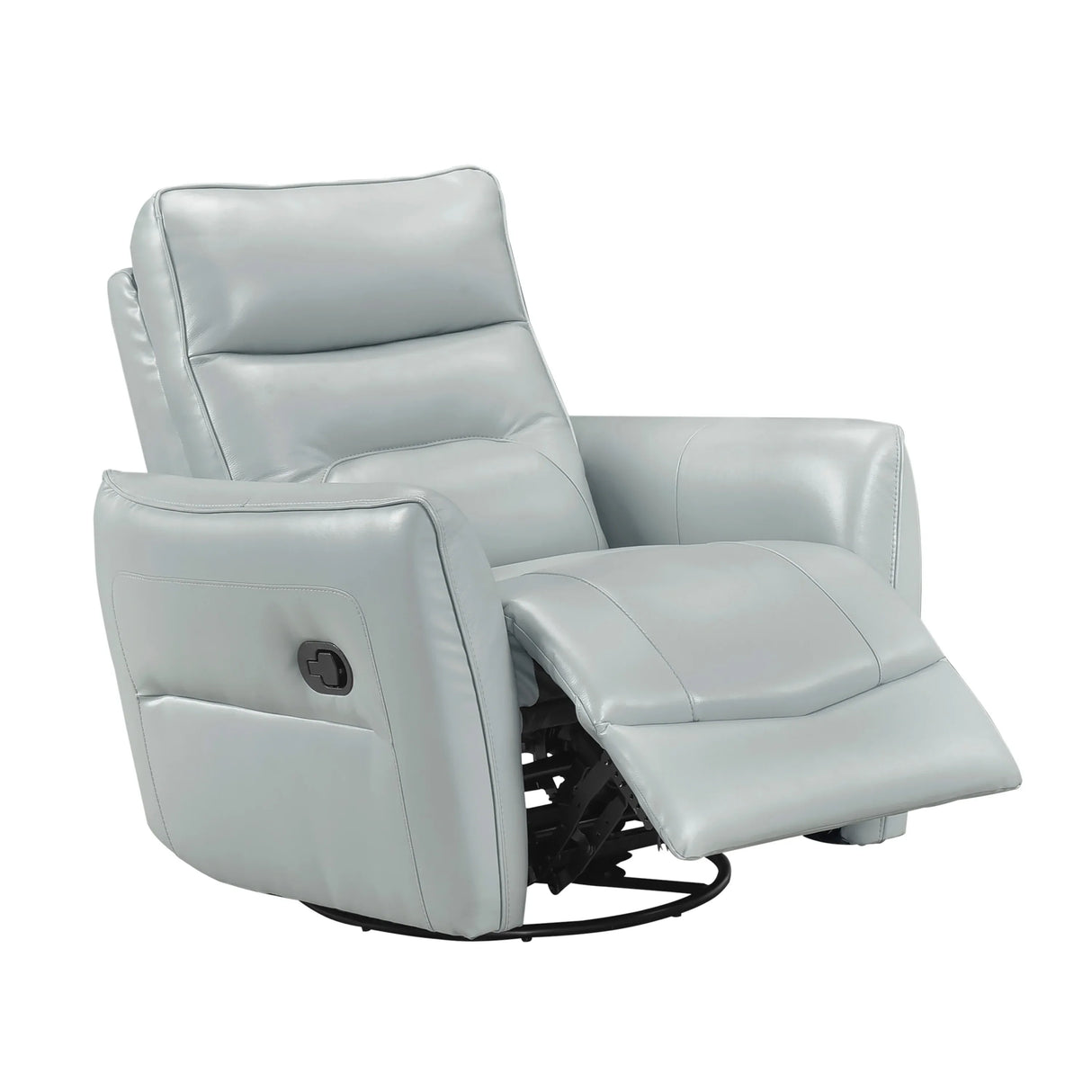 Top Grain Leather Swivel Recliner Chair With Glide - Omega Lifestyles