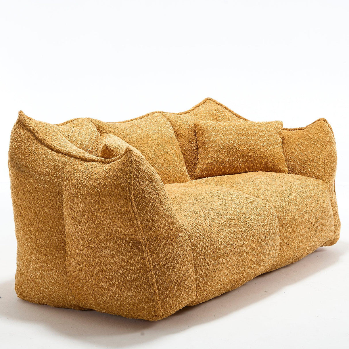 Chenille Dual Bean Bag Chair With Foam Core - Omega Lifestyles