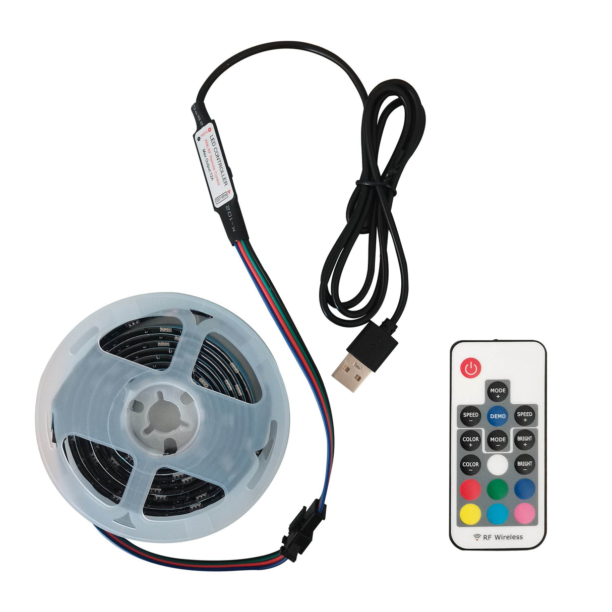 Classic Black TV Stand With RGB LED Lighting - Omega Lifestyles