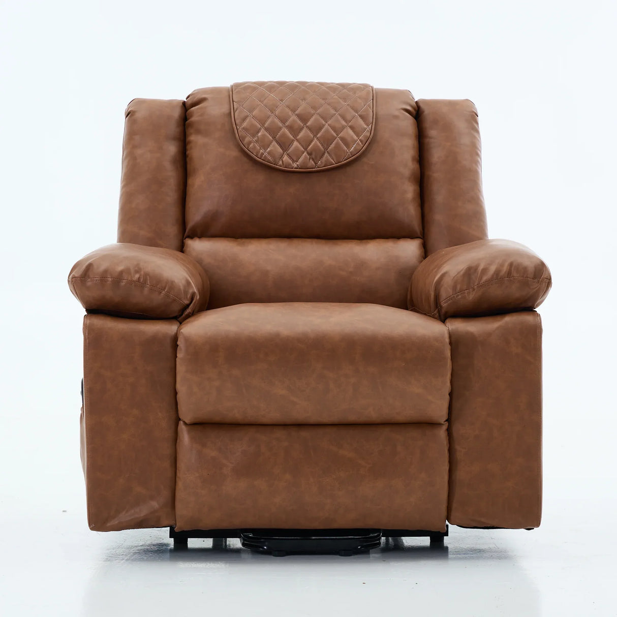 Medium-Firm PU Leather Remote-Controlled Heating Massage Recliner - Omega Lifestyles