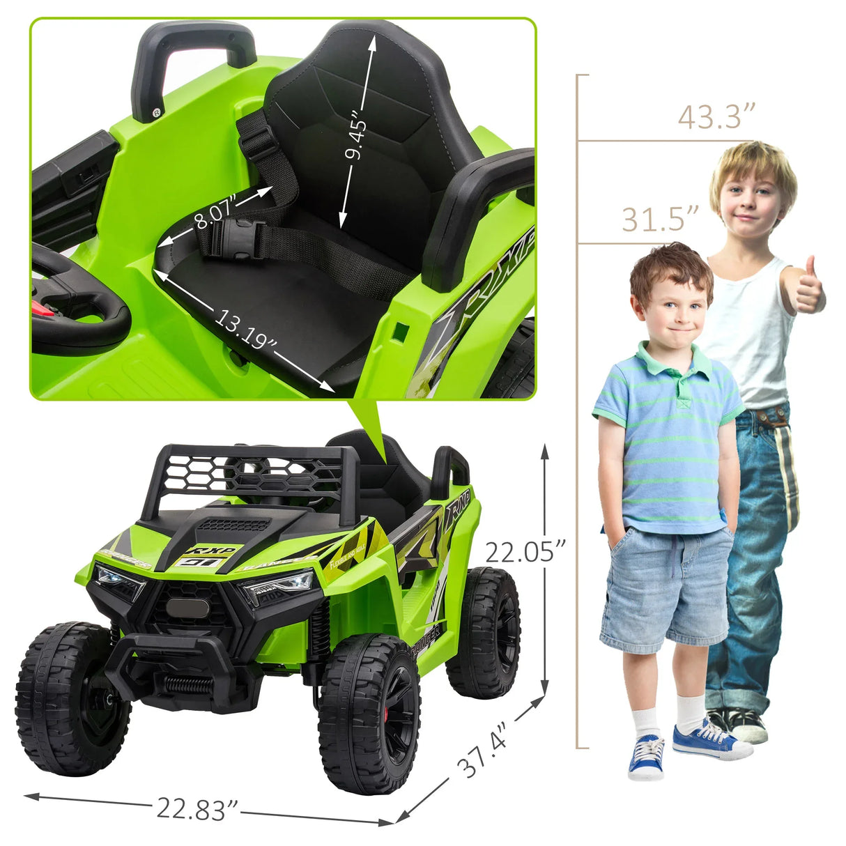 12V Electric Kids Ride-On Mini UTV Car - Omega Lifestyles