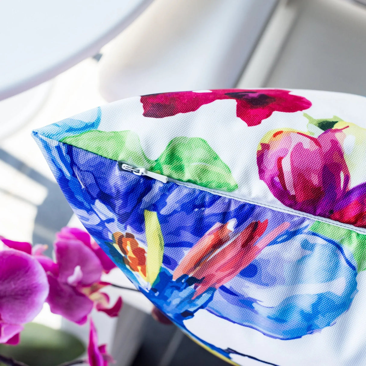 Multicolor Outdoor Weather Resistant Polyester Pillow - Omega Lifestyles