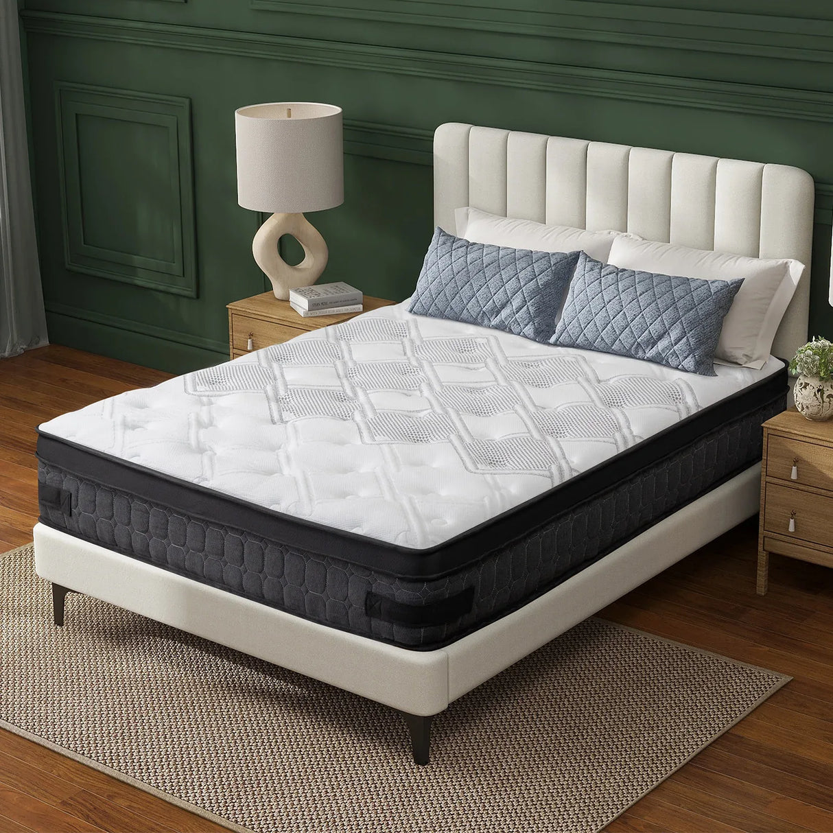 Full Medium 10-Inch Cooling Gel Memory Foam Mattress - Omega Lifestyles