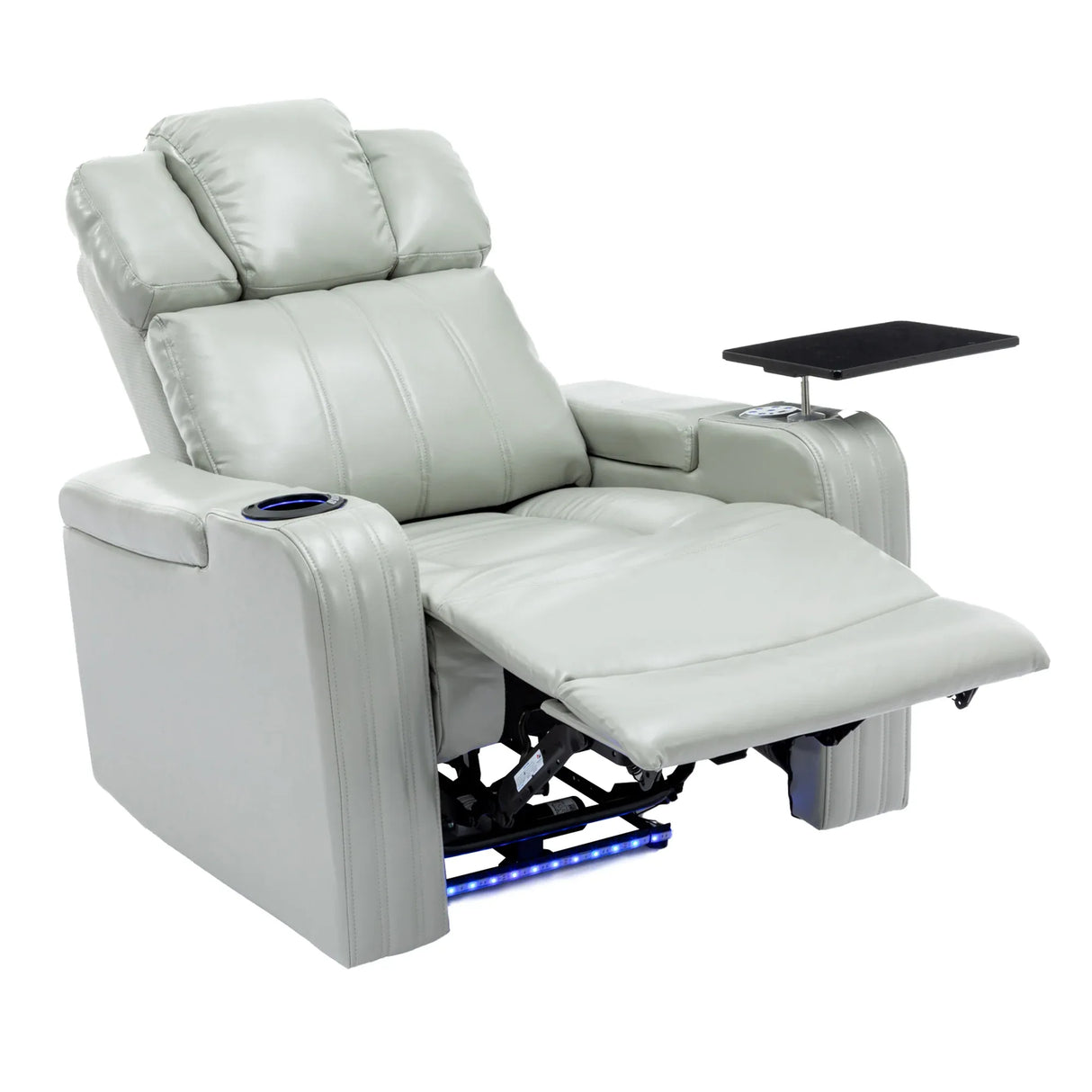 Modern PU Leather Power Recliner Chair With Bluetooth Speaker - Omega Lifestyles