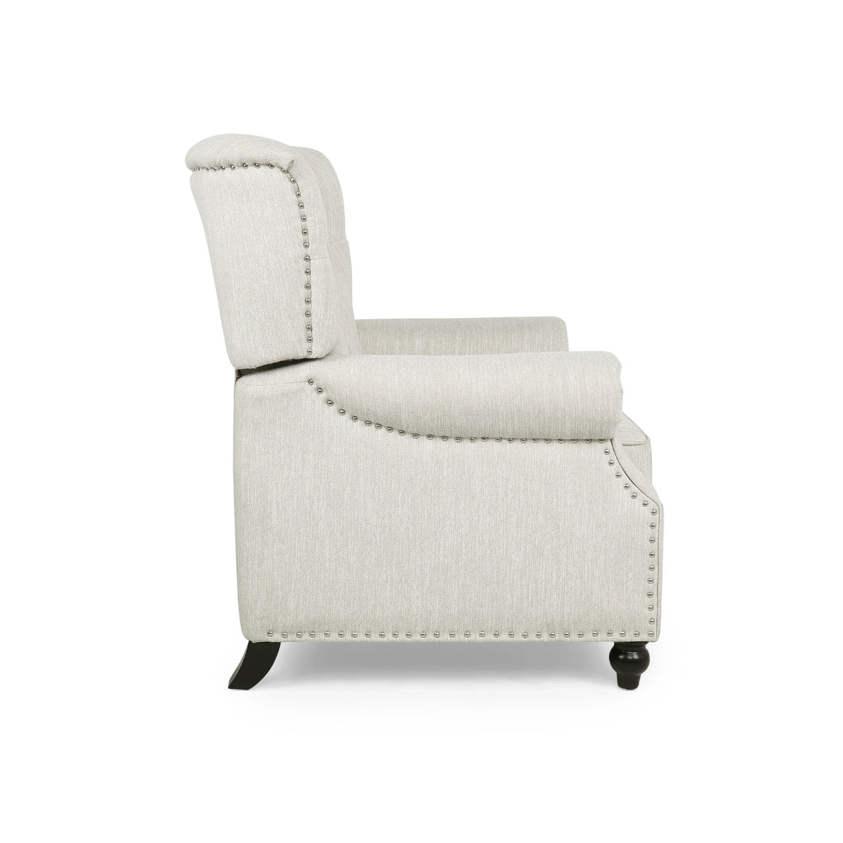 Contemporary Beige Fabric Pushback Recliner Chair - Omega Lifestyles