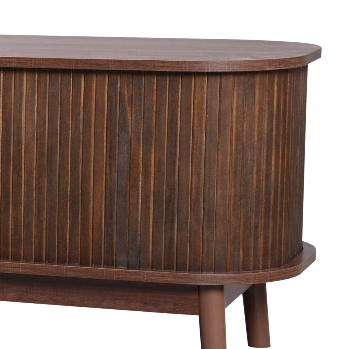 Modern Farmhouse Rattan TV Stand With Storage Cabinet - Sleep Galleria