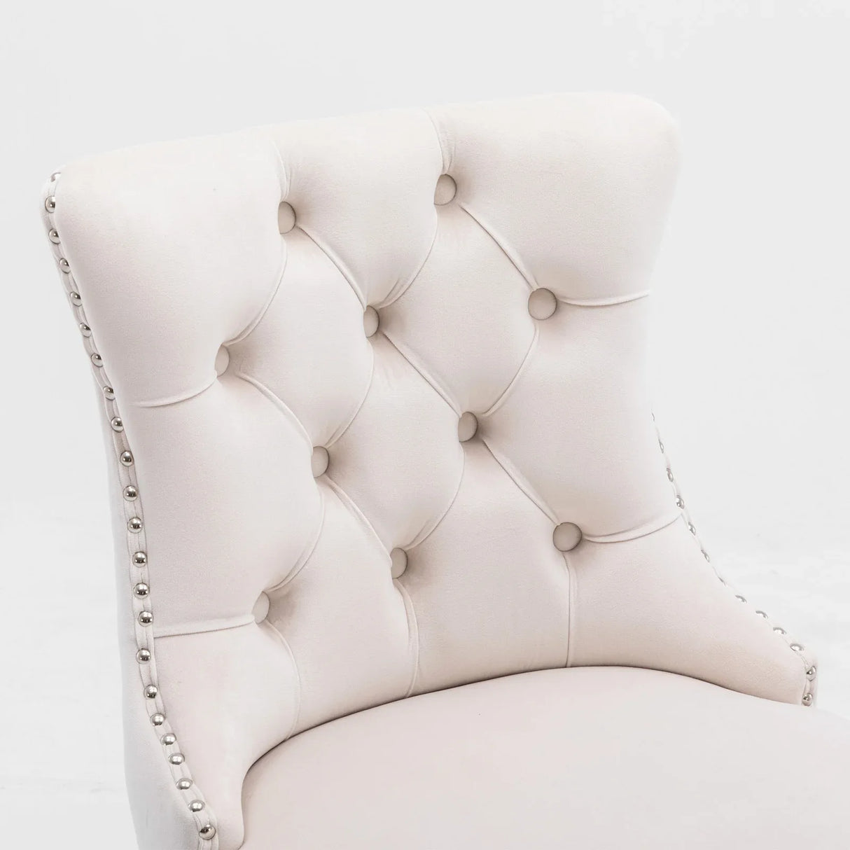 Set Of 2 Contemporary Velvet Upholstered Barstools - Omega Lifestyles