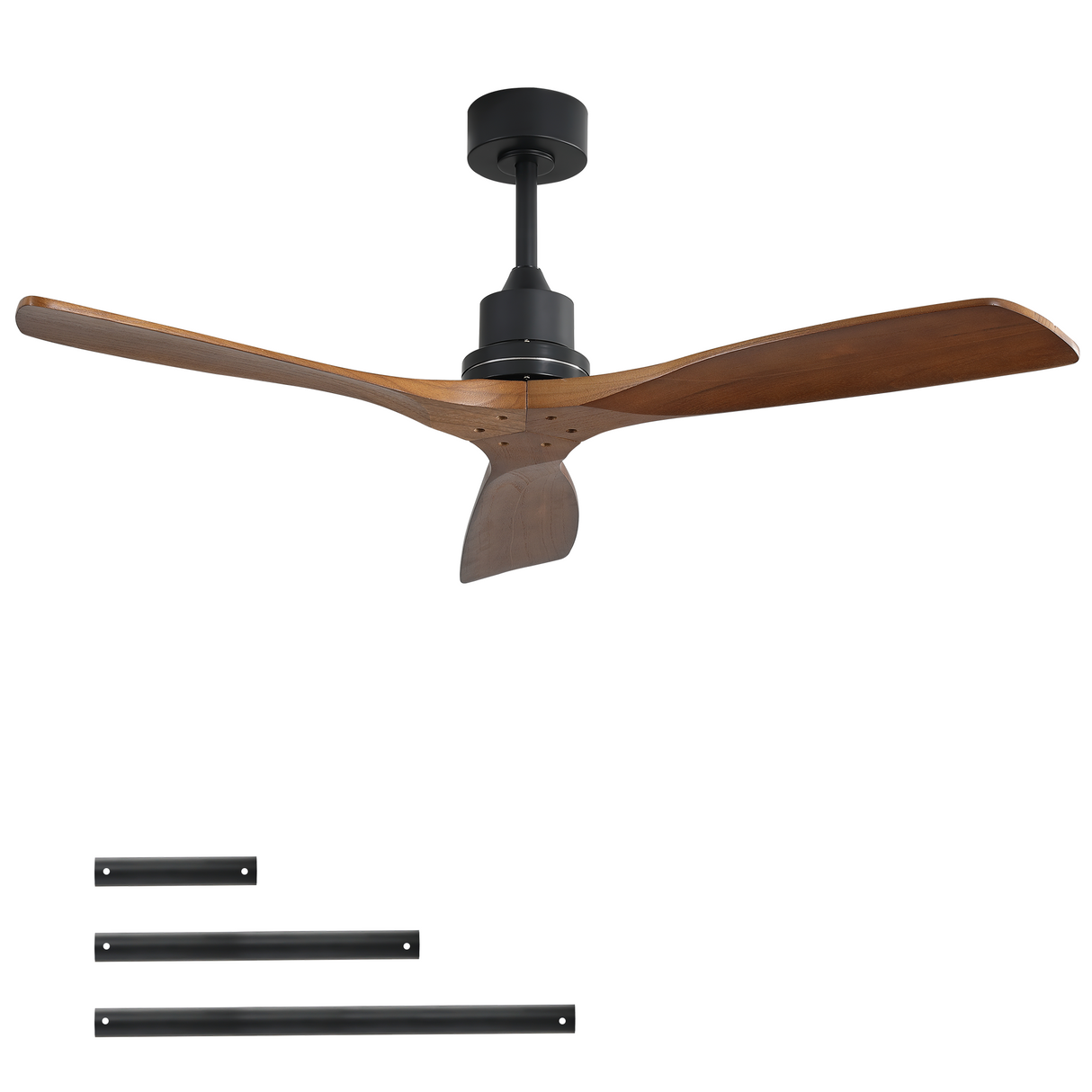52-Inch Remote Controlled Reversible Wood Ceiling Fan