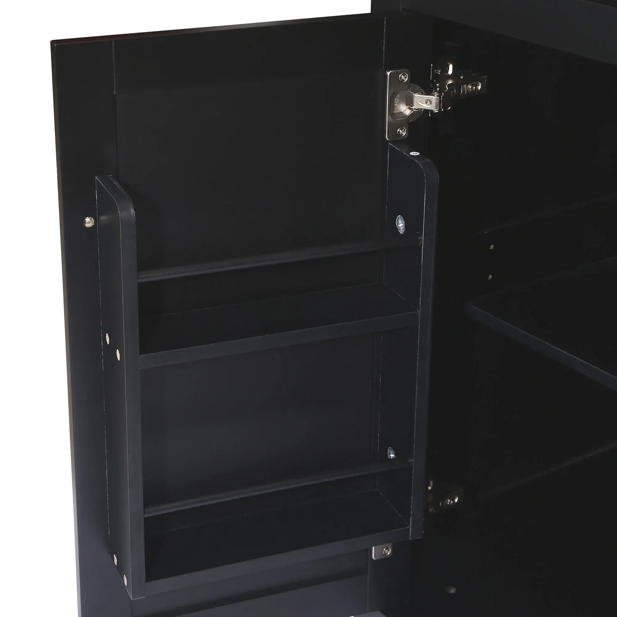 Kitchen Cart With Rubber Wood Drop-Leaf Countertop Storage - Omega Lifestyles