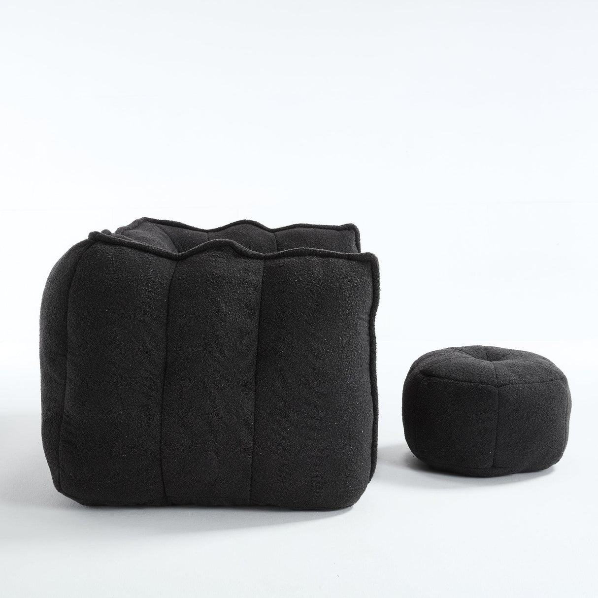 Soft Chenille High Resilient Foam Bean Bag Chair - Omega Lifestyles