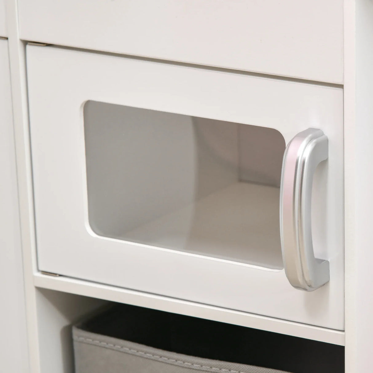 Large White Wooden Kids Play Kitchen With Sound Effects - Omega Lifestyles