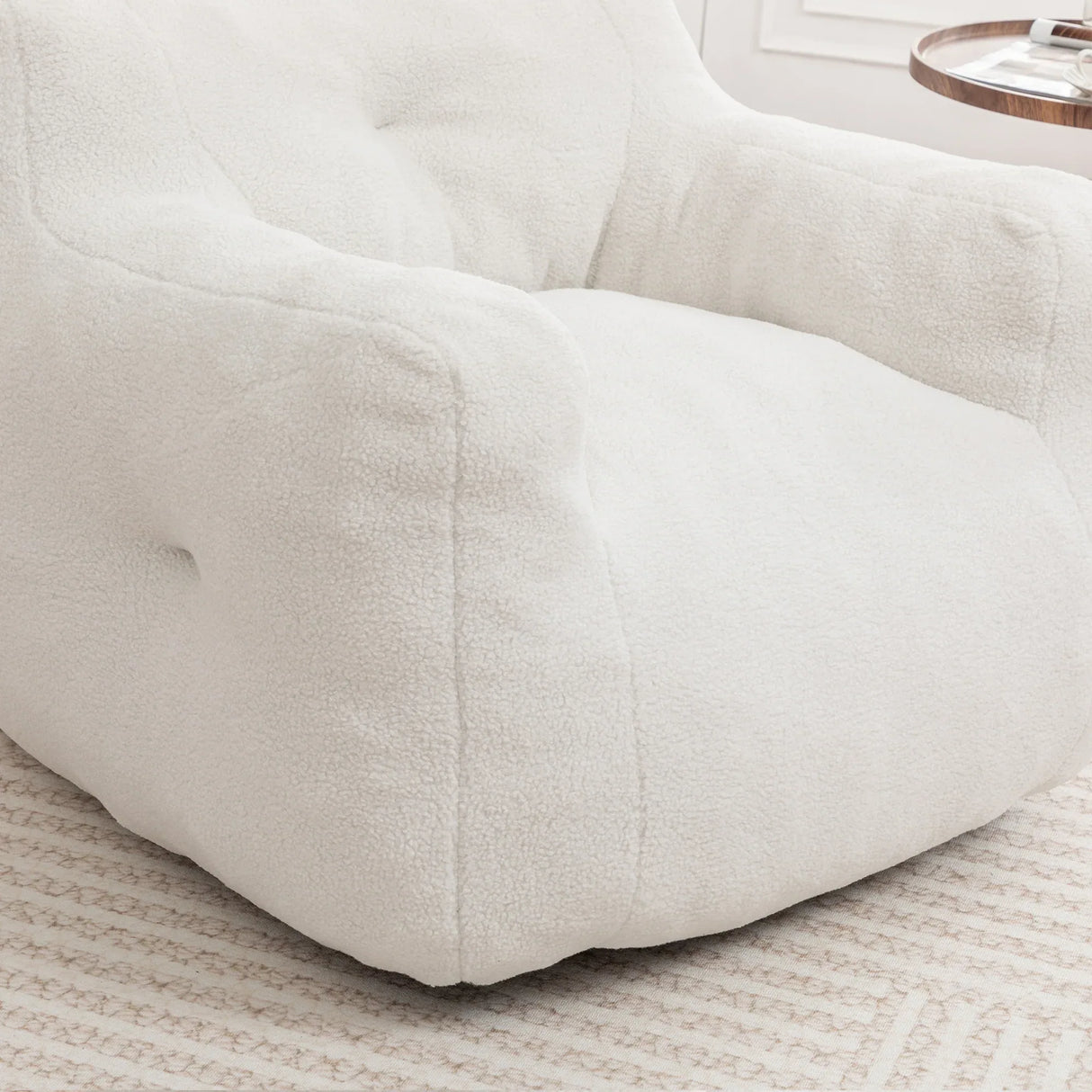 High-Density Foam Teddy Bean Bag Chair Sofa - Omega Lifestyles