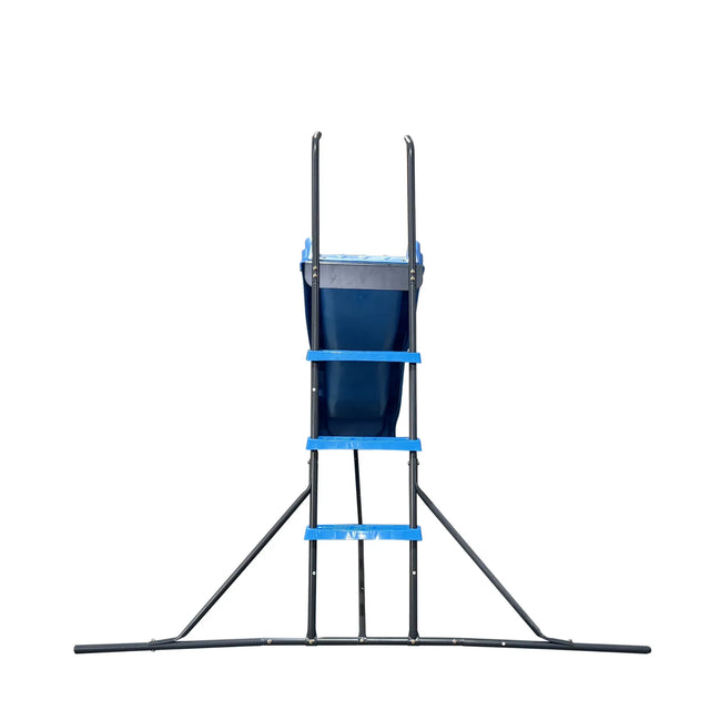 7-Foot Kids Freestanding Blue Plastic Slide Playground - Omega Lifestyles