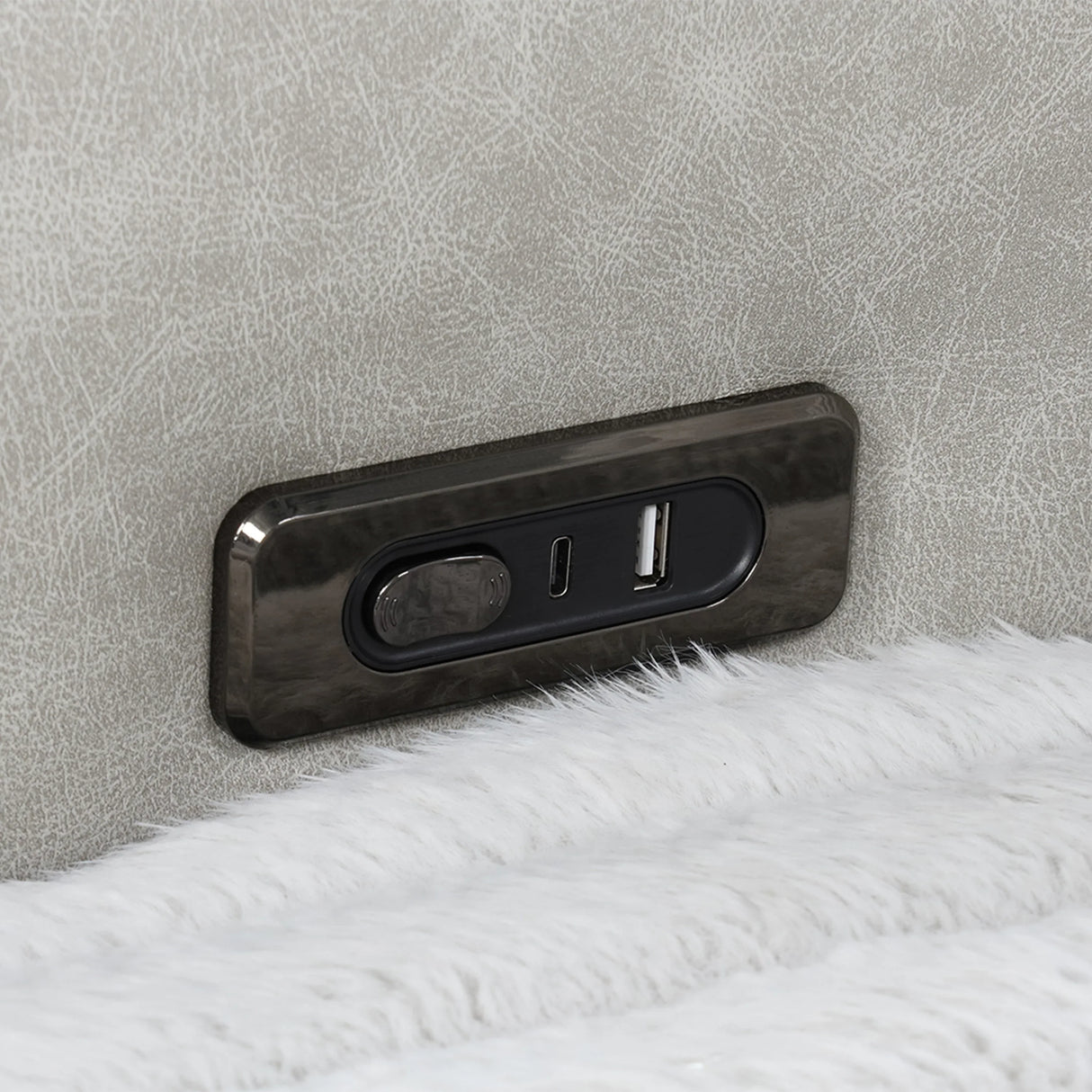 Power Reclining Modern Corduroy Sectional Sofa With Console - Omega Lifestyles