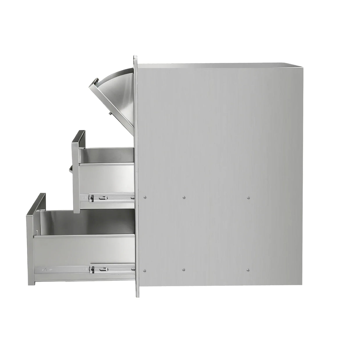 Stainless Steel Kitchen Cabinet With Paper Towel Holder - Omega Lifestyles