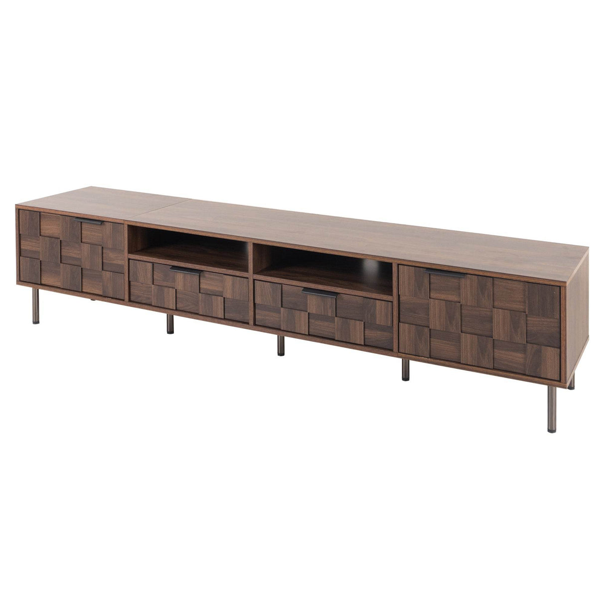 Mid Century Modern TV Stand With Storage Drawers - Sleep Galleria