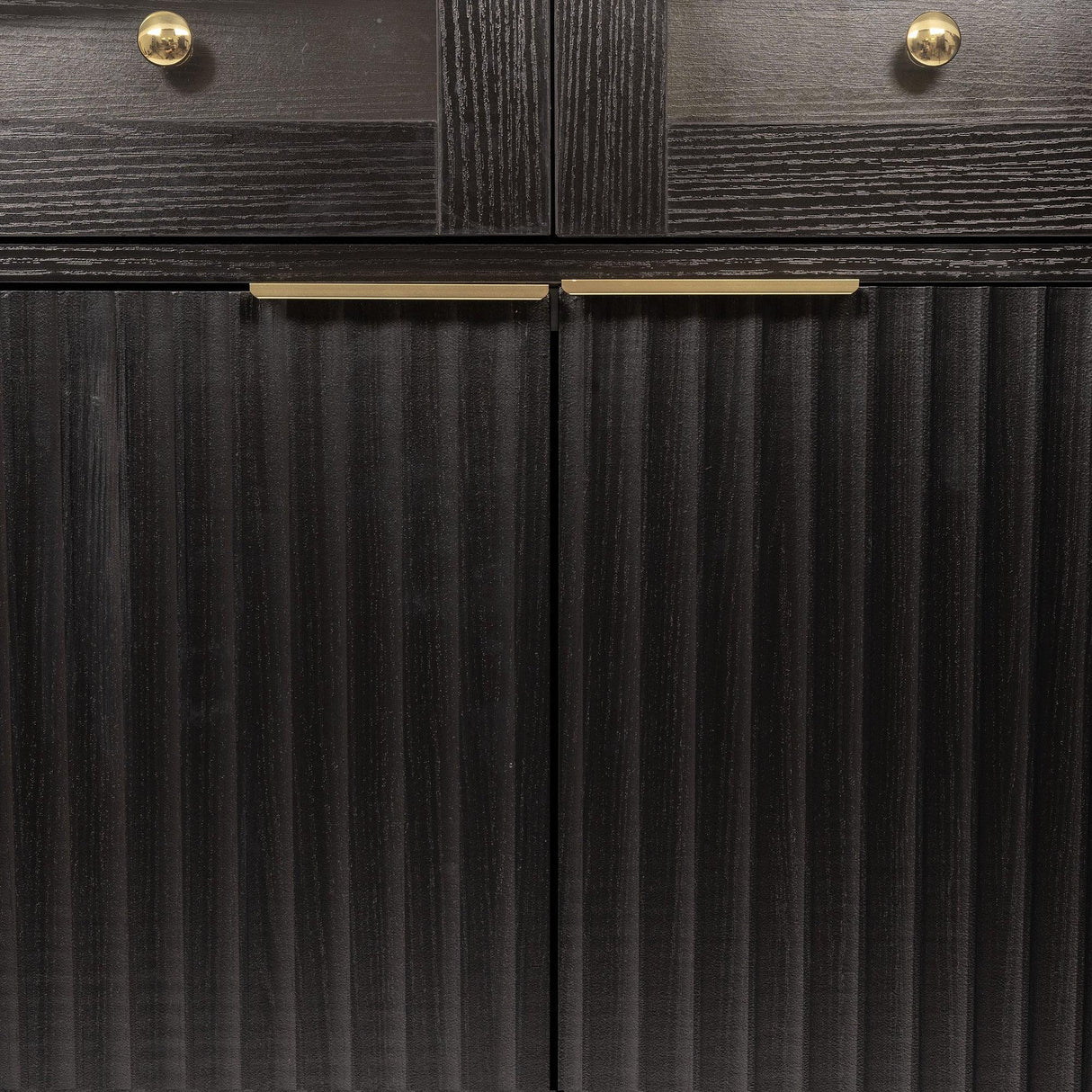 Modern Fluted Tall Arched Adjustable Shelf Pantry Cabinet - Omega Lifestyles