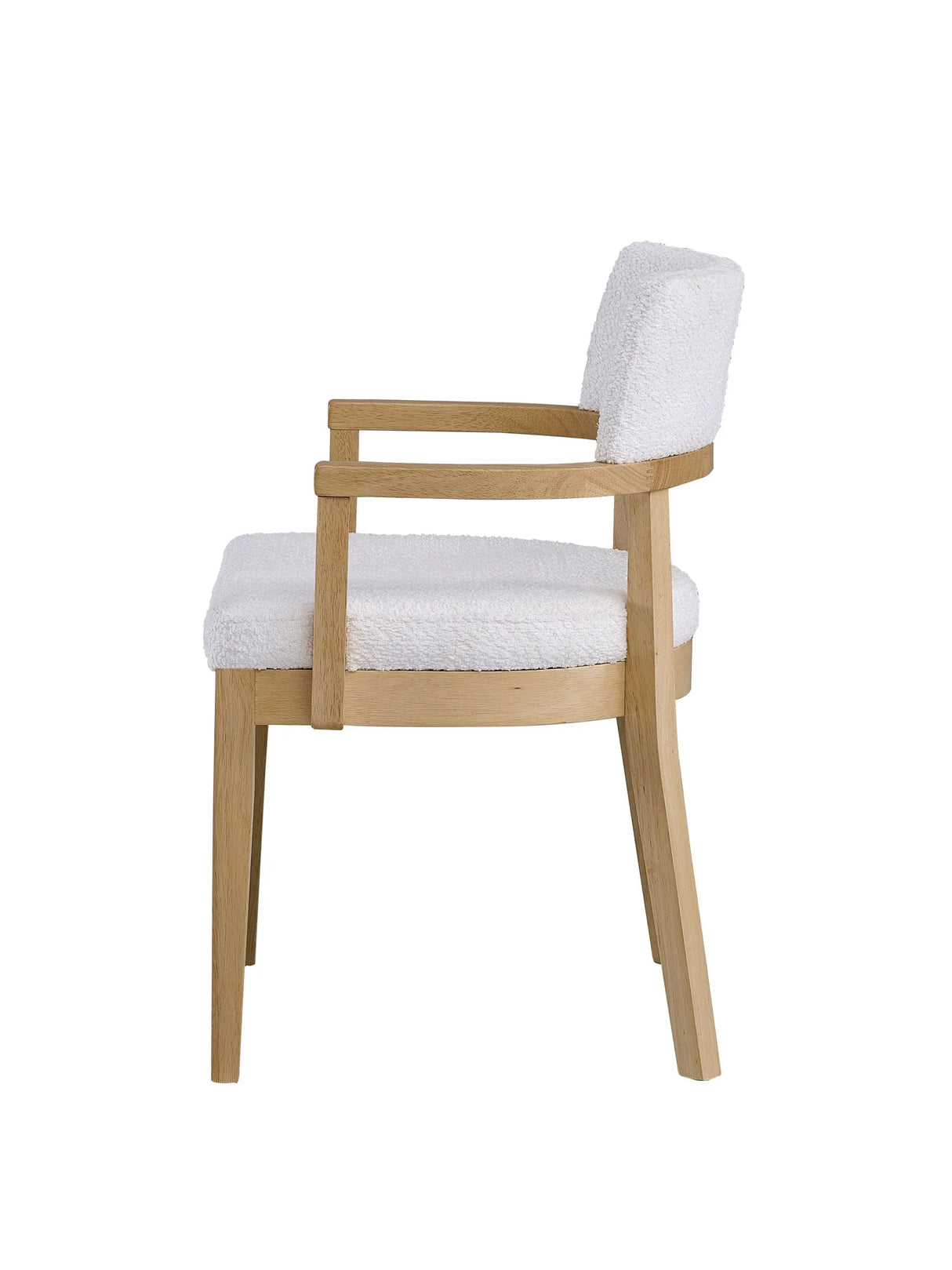 Set of 2 Gorge Fabric Padded White Side Chairs - Omega Lifestyles