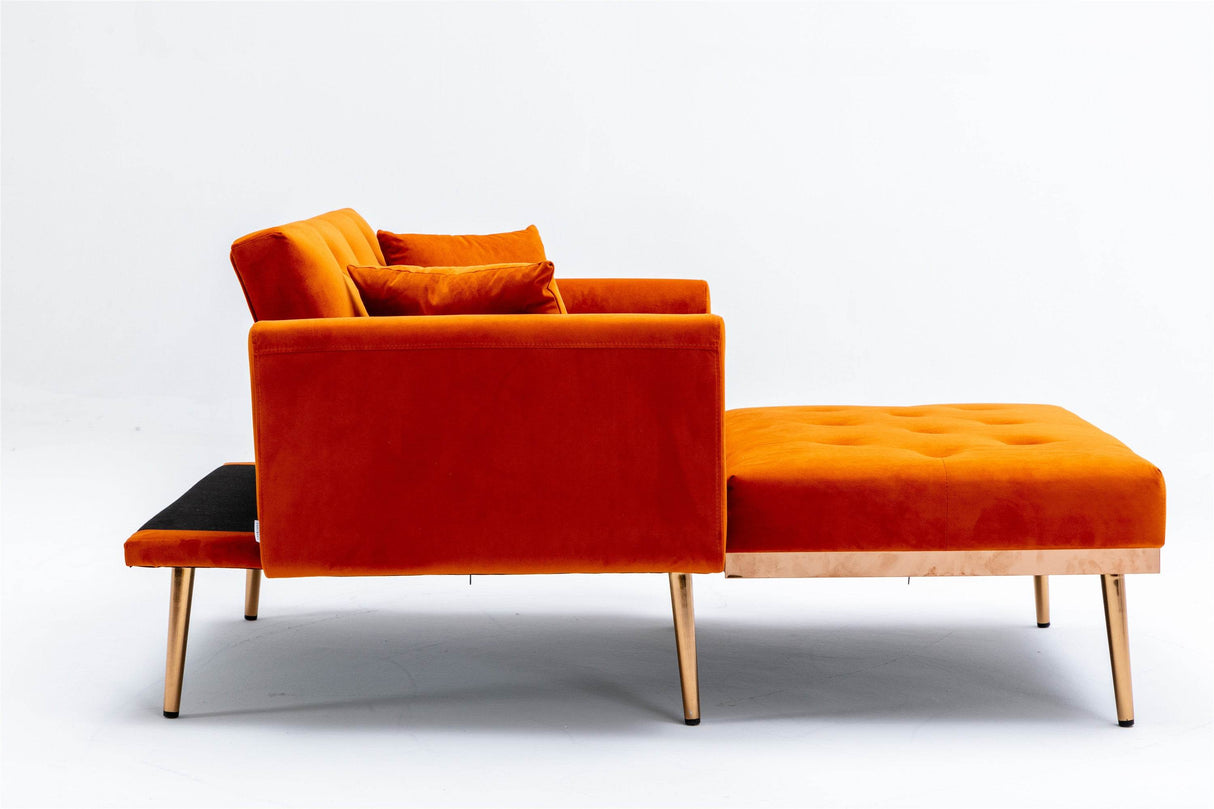 Velvet Upholstered Adjustable Accent Chair With Foam Padding - Omega Lifestyles