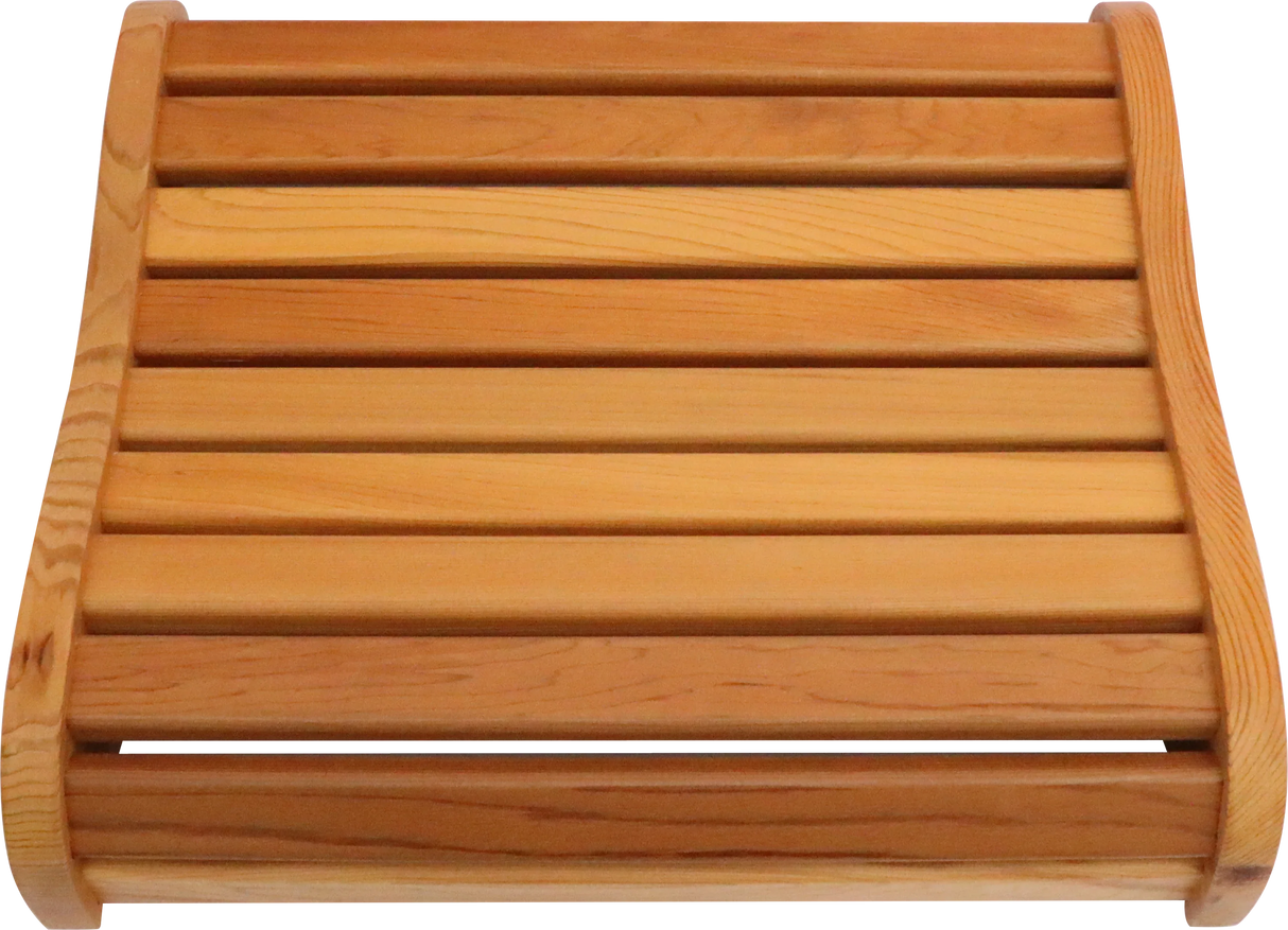 Ergonomic S-Shaped Solid Wood Sauna Backrest - Omega Lifestyles