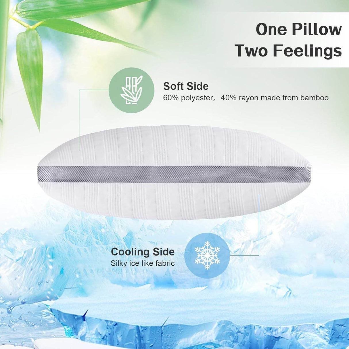 Cooling Memory Foam Cervical Pillow for Adults - Sleep Galleria