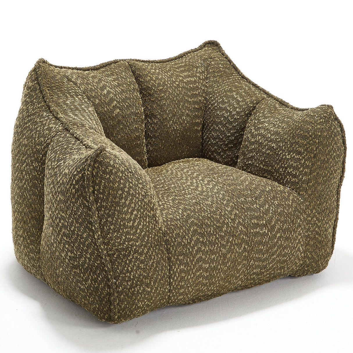 Chenille Bean Bag Chair With Resilient Foam - Omega Lifestyles