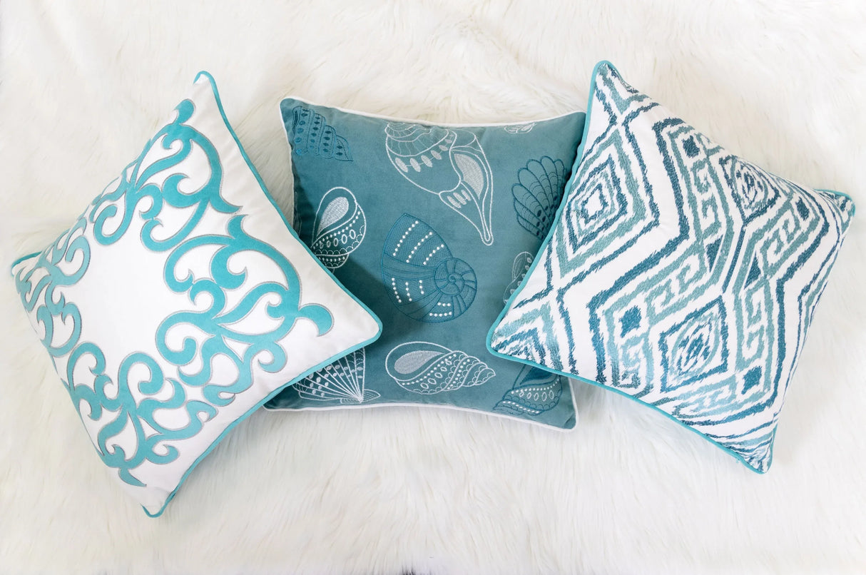 Polyester Velvet 20x20-Inch Decorative Throw Pillow Cover - Omega Lifestyles