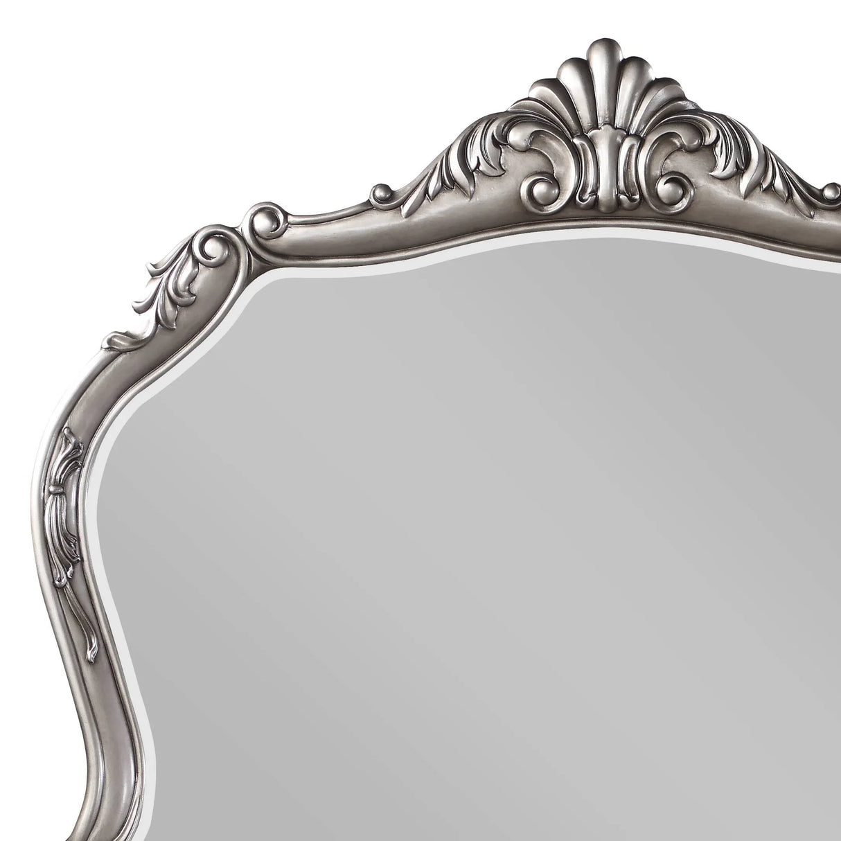 Antique Platinum Synthetic Wood Wall Mirror 43x36-Inch - Omega Lifestyles