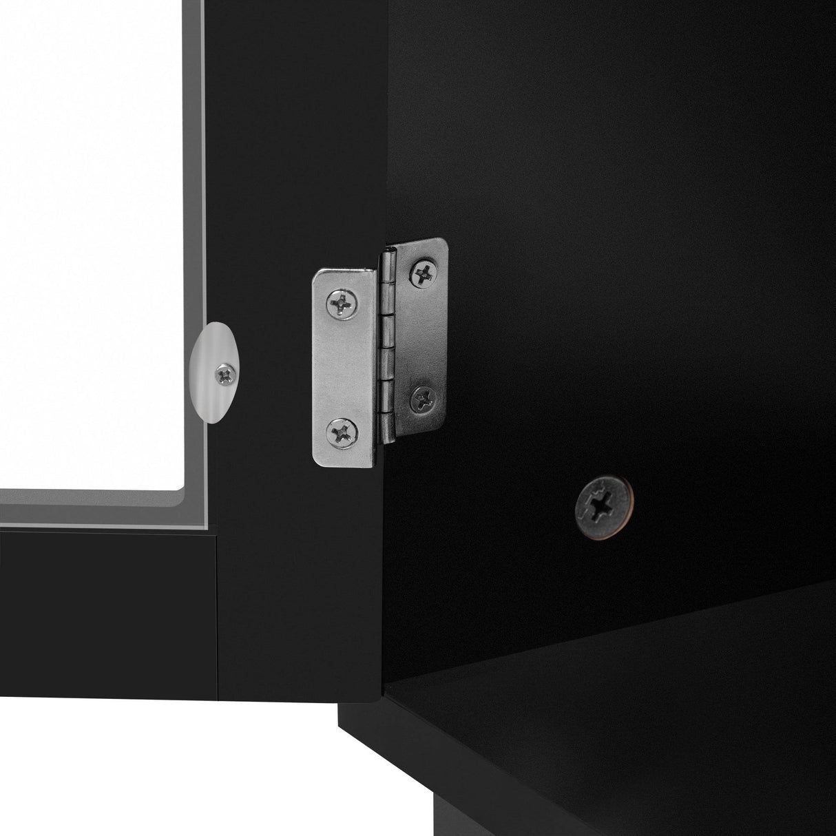 Modern Minimalist Black MDF TV Stand With Storage - Sleep Galleria