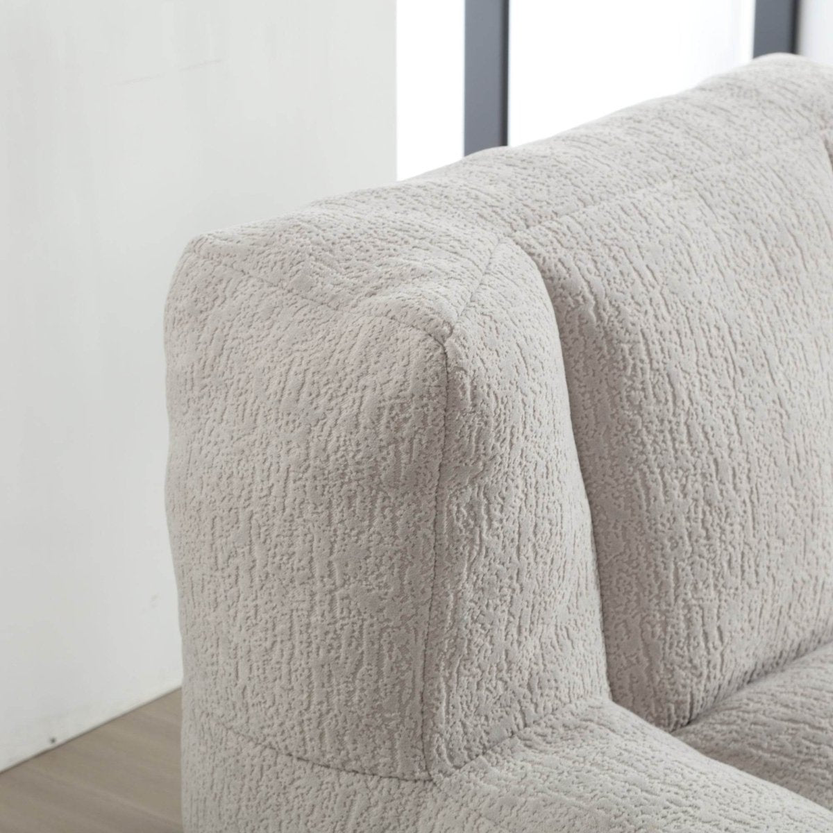 Fluffy Velvet Bean Bag Chair With Ottoman - Sleep Galleria