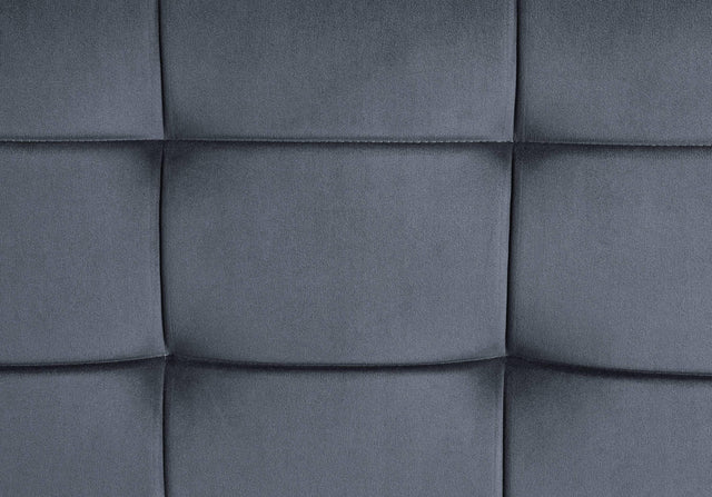 Gray Velvet Memory Foam Accent Chair With Pillow - Omega Lifestyles